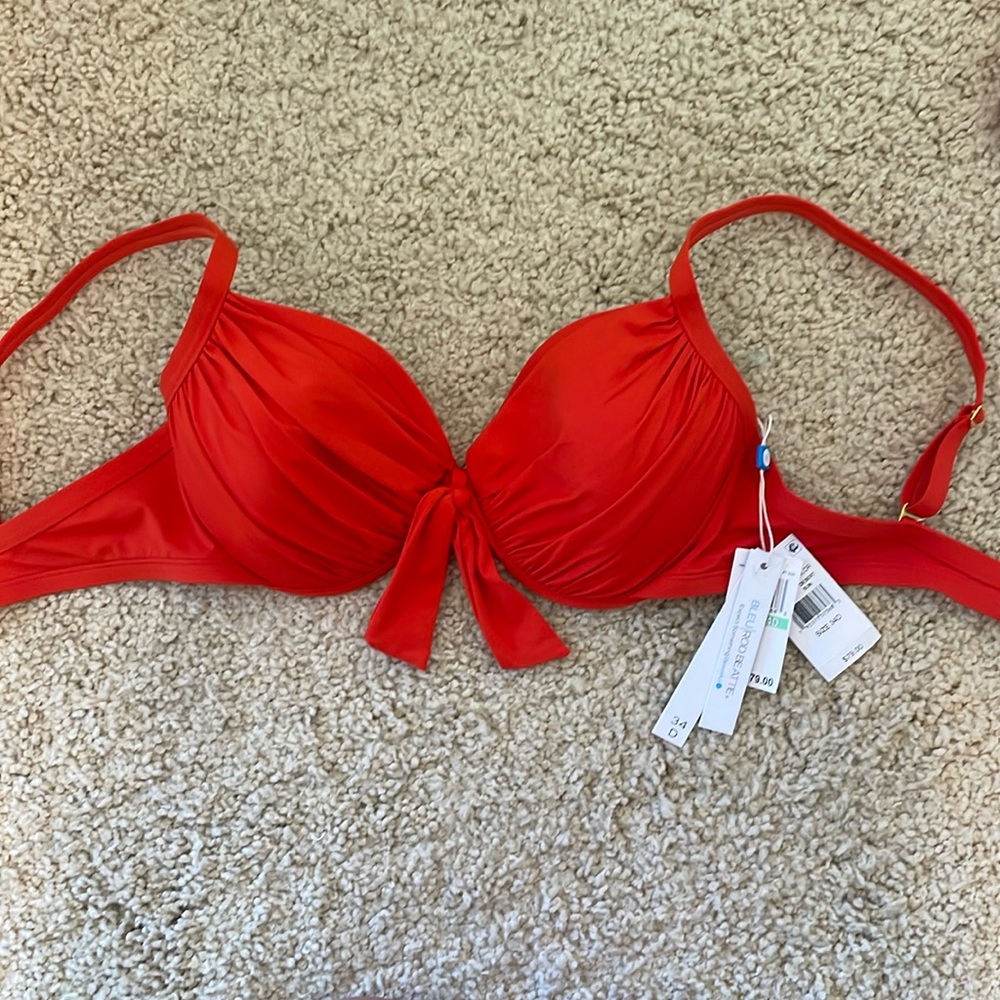 New with tags! Bleu Rod Beattie underwire bikini top 34 D shade is desert sun